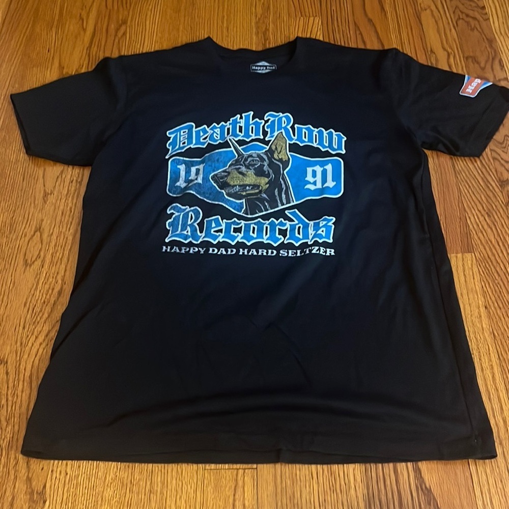 Happy Dad Death Row Records Men’s Black Tee Size L